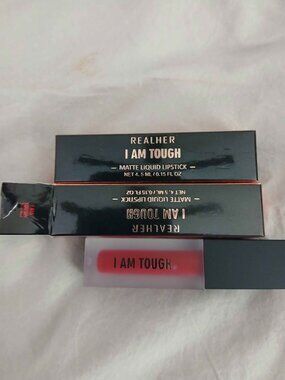 Real Her I am tough Red Matte Lipstick Stain set of 2 New